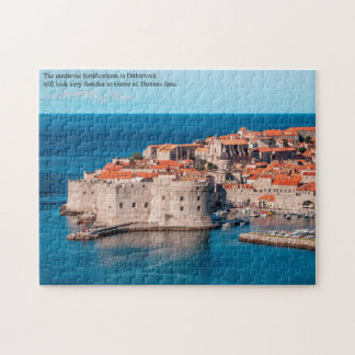 Medieval Fort i Dubrovnik Kroatien Pussel