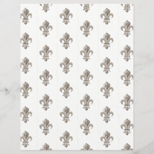 Medieval Fransk Fleur de Lis Scrapbook