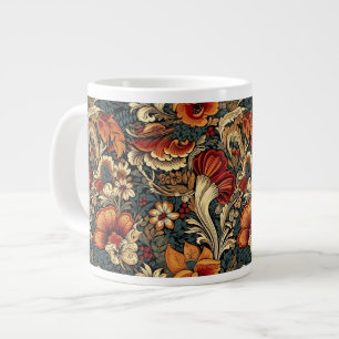 Medieval Garden Blommönster Jumbo Mugg