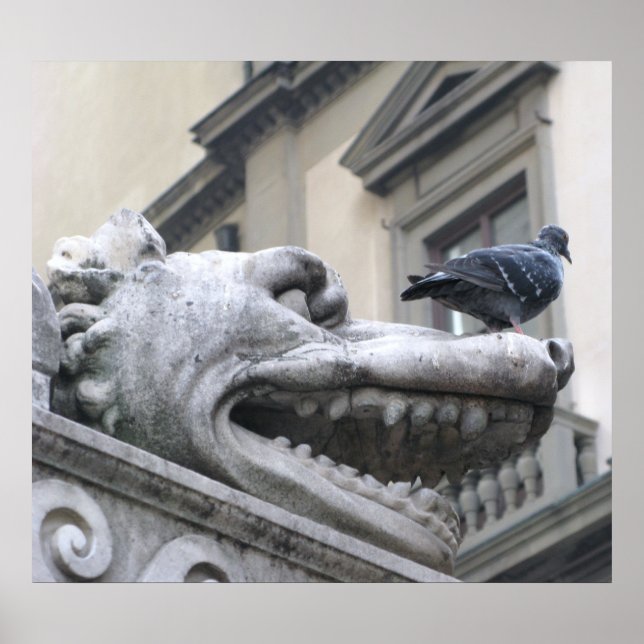 Medieval Gargoyle Poster (Framsidan)