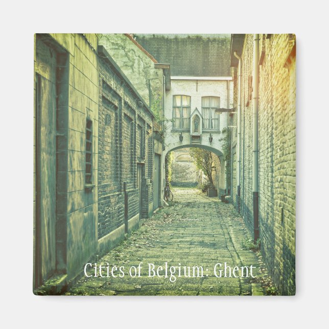 Medieval Ghent, Belgien Magnet (Framsidan)
