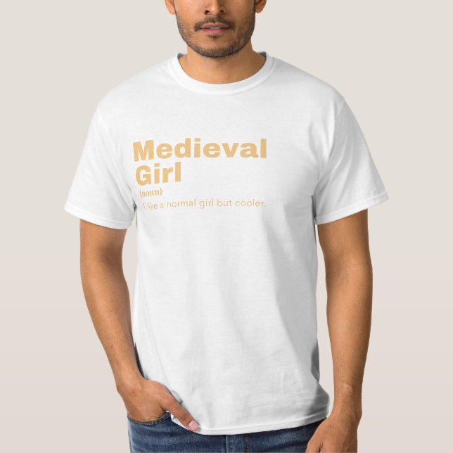 Medieval Girl - Medieval  T Shirt (Framsida)