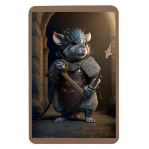 Medieval Gladiator Råtta Magnet