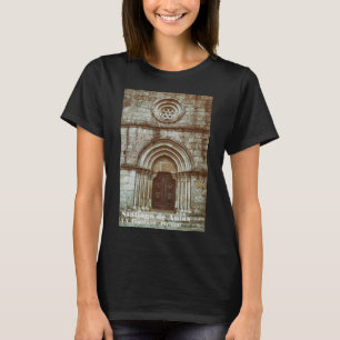 Medieval gothic portal i Santiago de Antas T Shirt