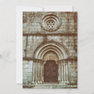 Medieval gothic portal i Santiago de Antas Tack Kort