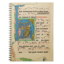 Medieval Gregorian Chant-julhandskript Anteckningsbok