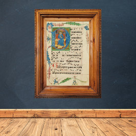 Medieval Gregorian Chant Manuscript Lakan Music Poster