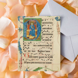 Medieval Gregorian Chant Manuscript Lakan Music Vykort
