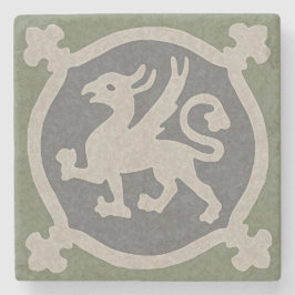 Medieval Griffin Tile Stenunderlägg