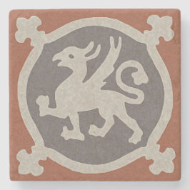 Medieval Griffin Tile Stenunderlägg