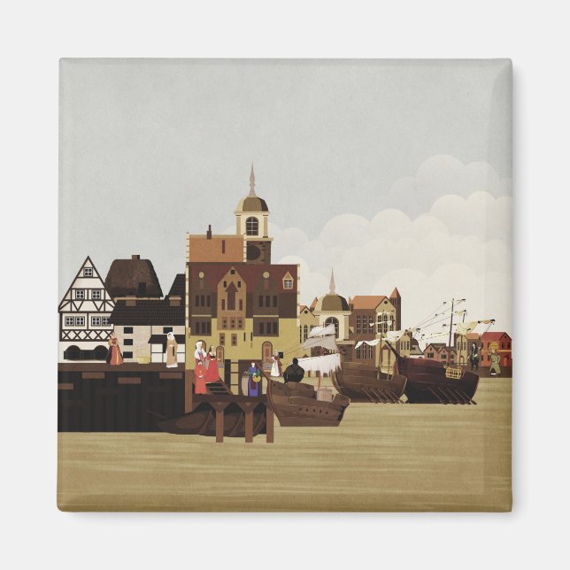 Medieval Harbour Magnet (Framsidan)