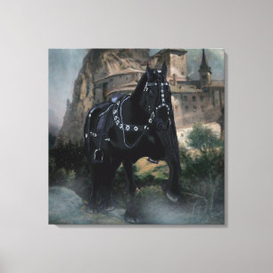 Medieval Horse - Wrapped Canvas