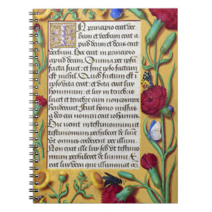 Medieval Illuminated Manuscript Gospel St John Anteckningsbok