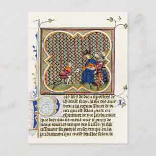 Medieval Illumination St Paul's Epistle Vykort