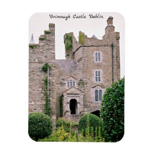 Medieval Ireland Drimnagh Castle antique trädgårde Magnet