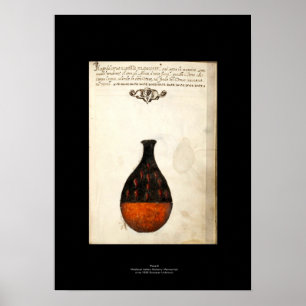 Medieval Italienska Alchemy Poster Plate 5