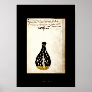 Medieval Italienska Alchemy Poster Plate 7