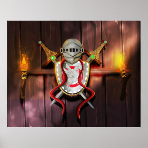 Medieval Jackat arm Poster