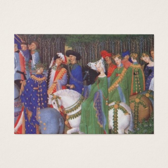 Medieval-jakt på party visitkort (Framsidan)