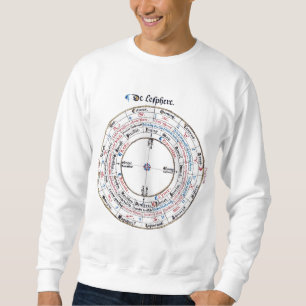 Medieval kemi Alchemy Astronomy Astrology Lång Ärmad Tröja