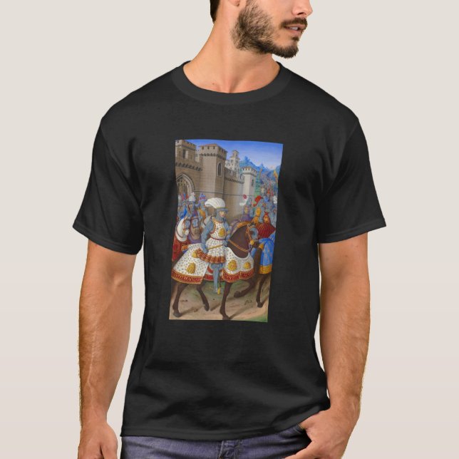 Medieval King of France Louis XII Le Voyage de Gên T Shirt (Framsida)
