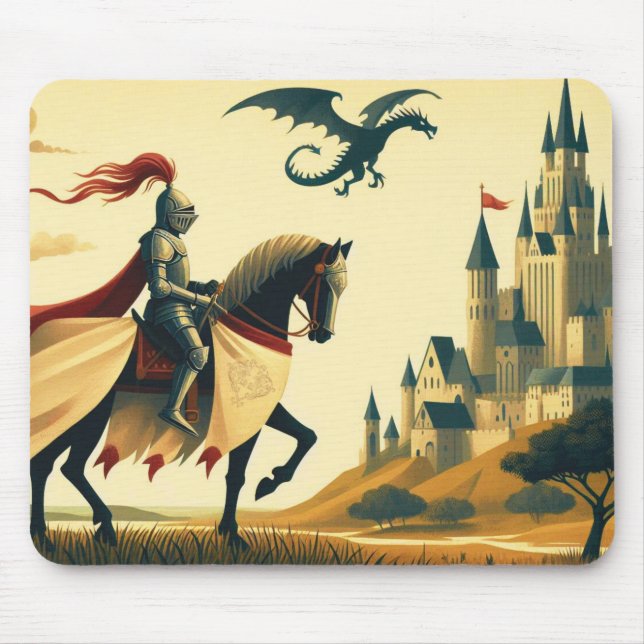 Medieval Knight/drake/castle fantsy Musmatta (Framsidan)