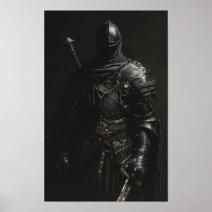 Medieval Knight Grim Mörk Poster