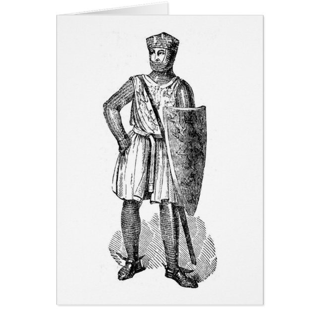 Medieval Knight Hälsningskort (Framsidan)