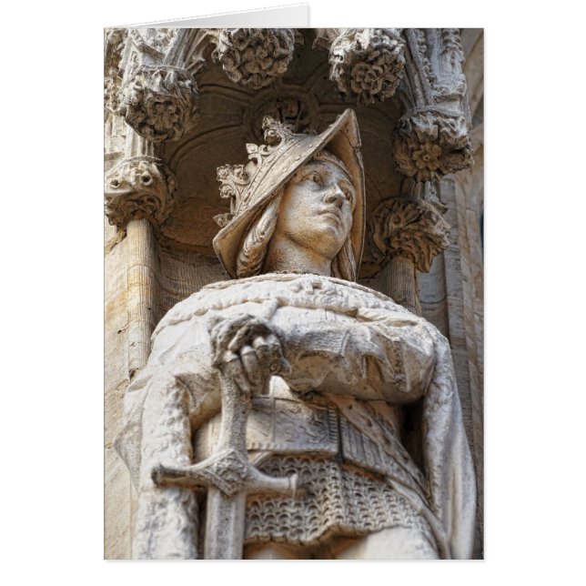 Medieval Knight Hälsningskort (Framsidan)