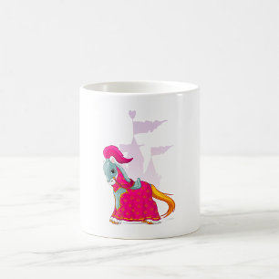 Medieval Knight Horse i Armor Fantasy Kaffemugg