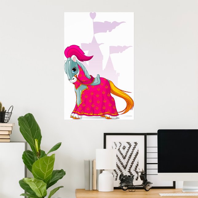 Medieval Knight Horse i Armor Fantasy Poster (Skapare uppladdad)