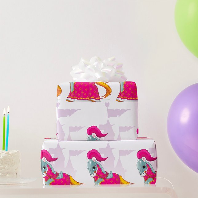 Medieval Knight Horse i Armor Fantasy Presentpapper (Skapare uppladdad)