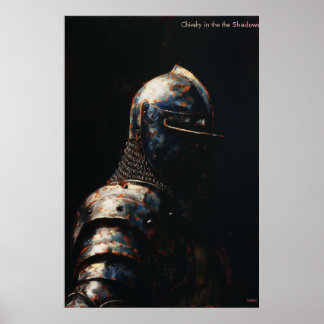 Medieval Knight i Armor Poster Skriv ut