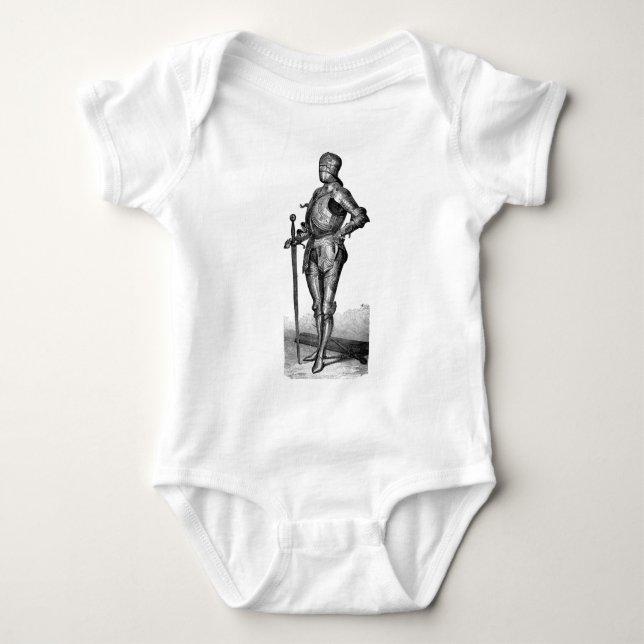Medieval Knight Infants Shirt Tee (Framsida)