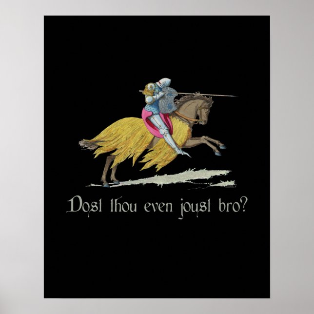 Medieval Knight - Joust Bro? Poster (Framsidan)