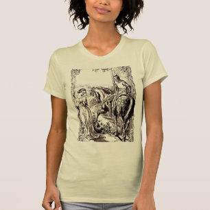 Medieval Knight och Hans Dam History-älskare appar T Shirt