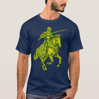 Medieval Knight på Horseback Jousting T Shirt