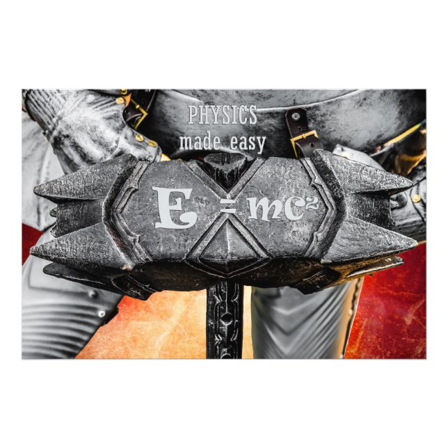 Medieval Knight - Physics Made Easy Fototryck (Framsidan)