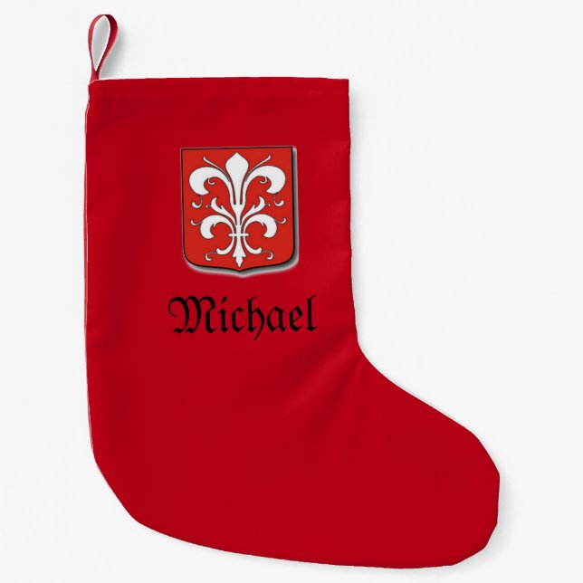 Medieval Knight Shield Small jul Stocking Liten Julstrumpa (Framsidan)