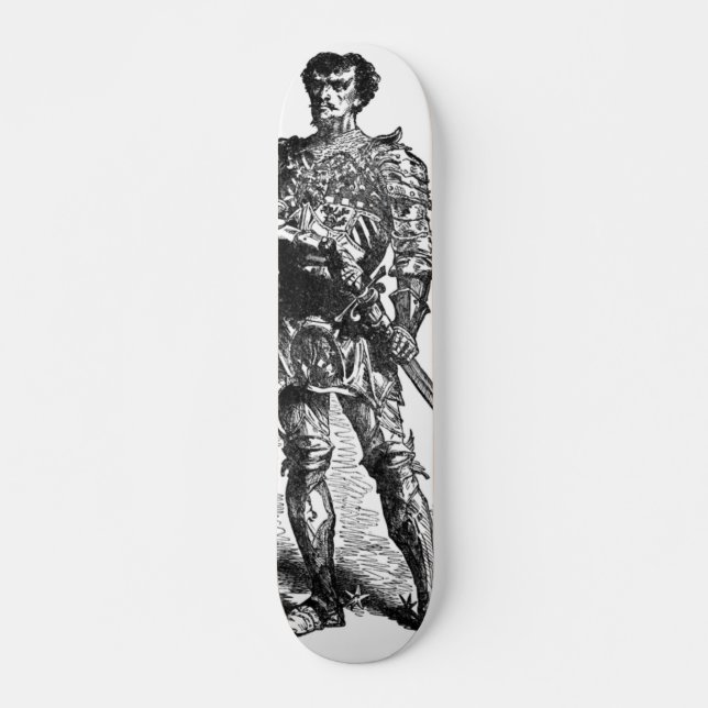 Medieval Knight Skateboard Bräda 19,5 Cm (Framsida)