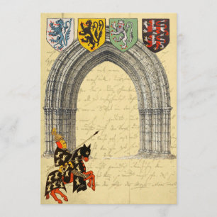 Medieval Knight Spara datumkort Datumet