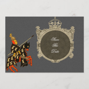 Medieval Knight Spara datumkort Datumet