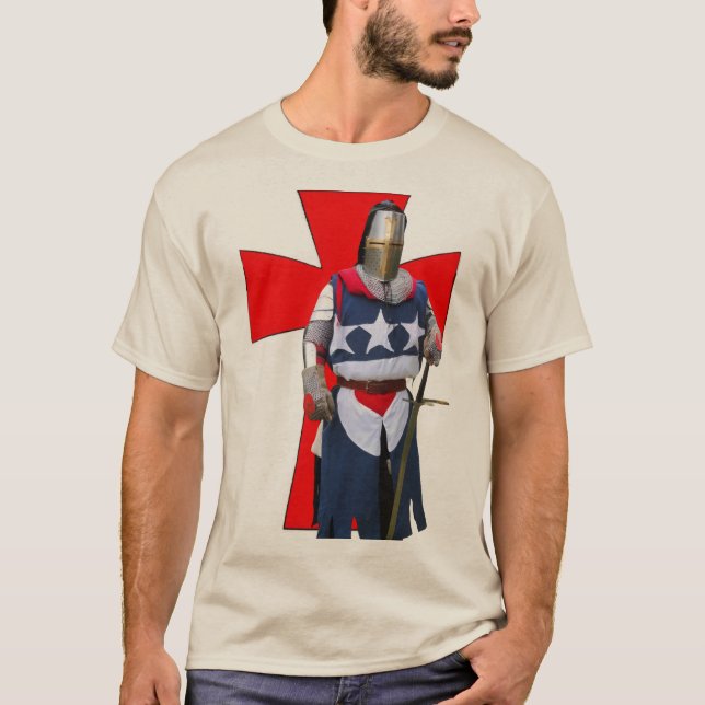 Medieval Knight T Shirt (Framsida)
