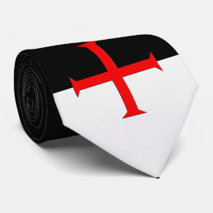 Medieval Knight Templar Kor Flagga Slips