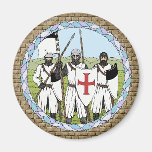 Medieval Knight Templar Magnet