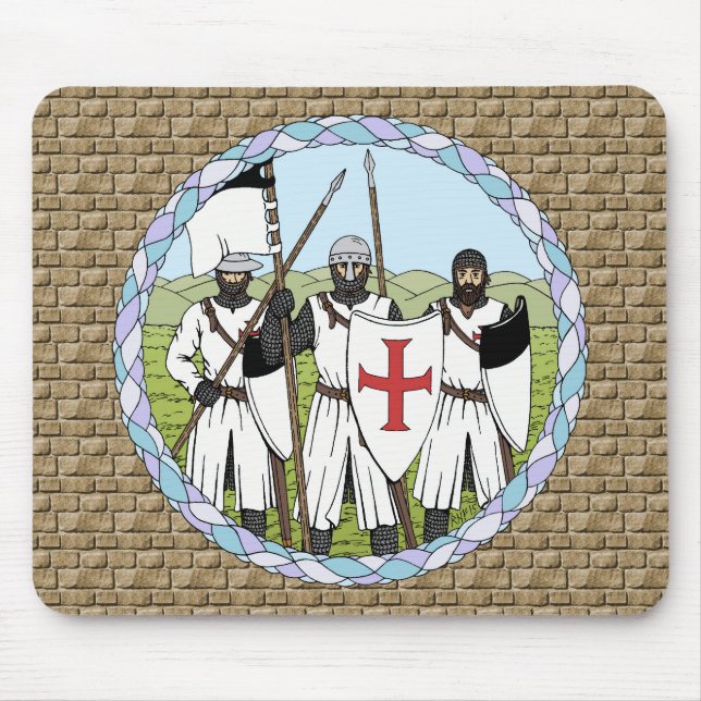 Medieval Knight Templar Musmatta (Framsidan)