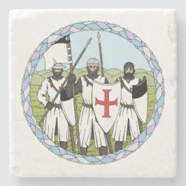 Medieval Knight Templar Stenunderlägg