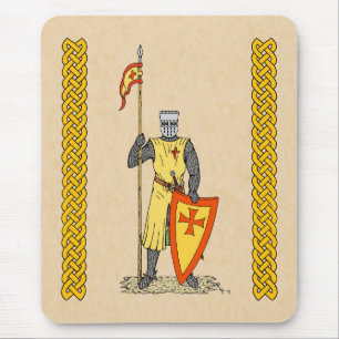 Medieval Knight Tidigt 1300-talet Musmatta