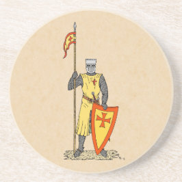 Medieval Knight Tidigt 1300-talet Underlägg