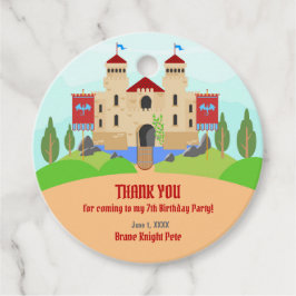 Medieval Knight Tournament Boy Födelsedagsfest Gåvor Etiketter